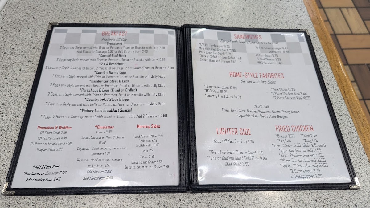 Menu Hermie And Elliott Sadler Restaurant-1