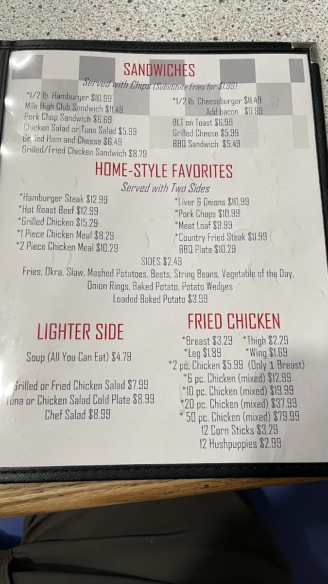 Menu Hermie And Elliott Sadler Restaurant-2